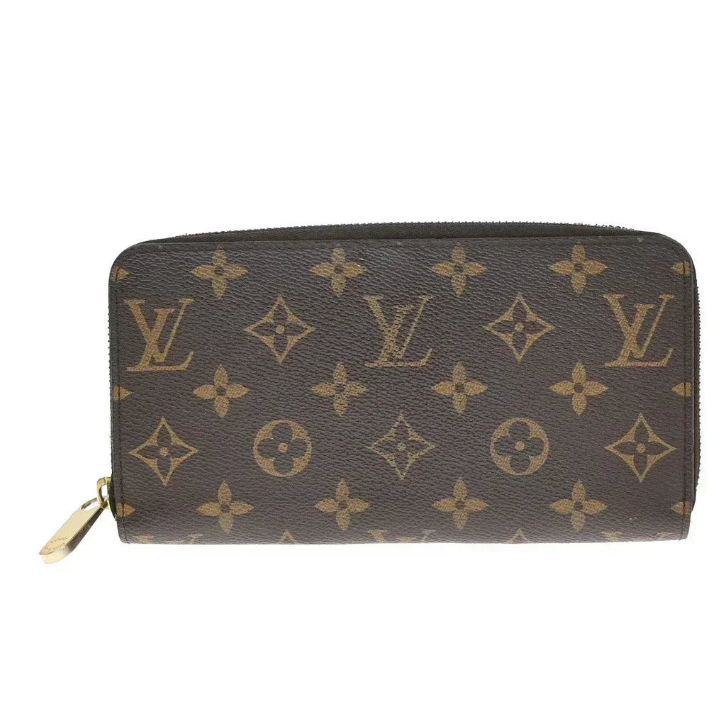 Louis Vuitton Monogram Zippy Long Wallet – Brown Leather Zip Around