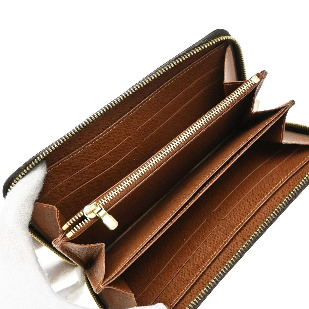 Louis Vuitton Monogram Zippy Long Wallet – Brown Leather Zip Around